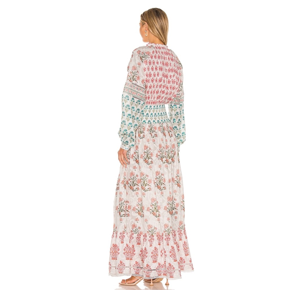 NWT Hemant & Nandita Brio Maxi Dress in White - Picture 4 of 9